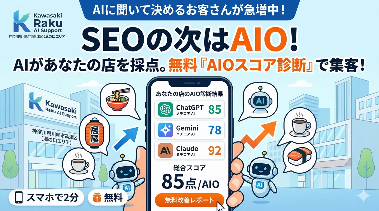 AIO診断とは？AI検索で店舗が見つかるかを確認する方法