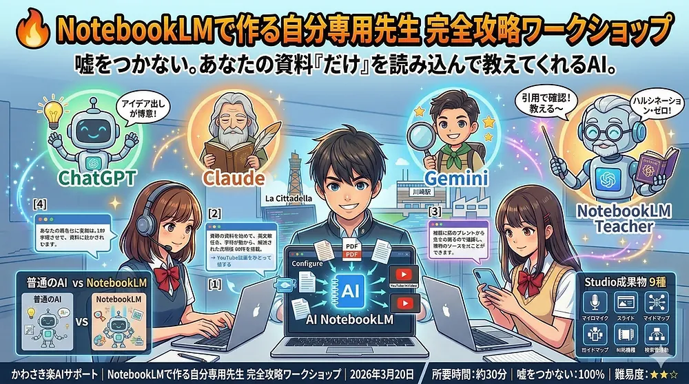 AIで塾代を節約 — NotebookLMで作る「自分専用先生」