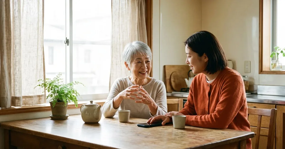 介護施設の回想法にAIを使う|聞き方の型と、記録が残る仕組み