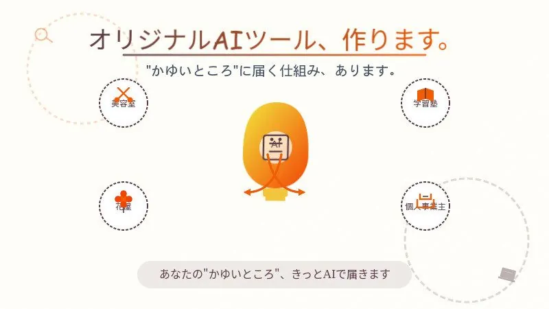 オーダーメイドのマイクロAIツール開発