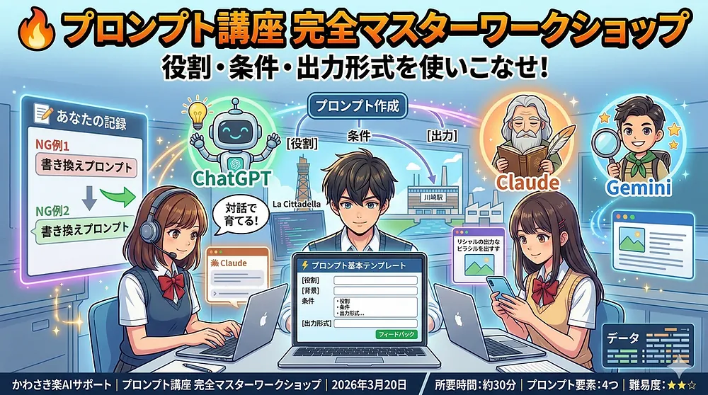 プロンプト思い通りにaiを動かす基礎講座