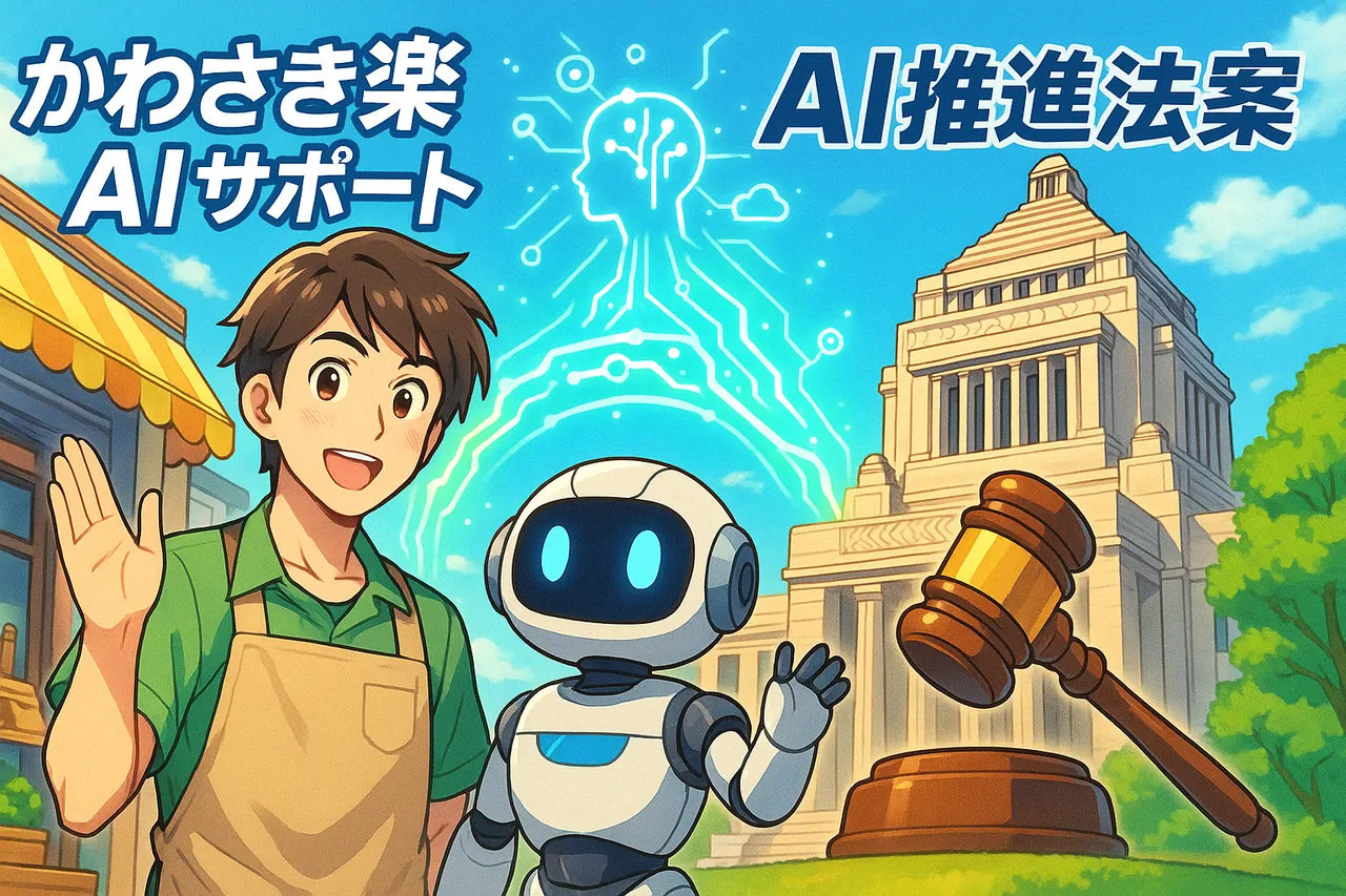 地域密着型AI支援サービス「かわさき楽AIサポート」が、AI推進法案の理念実現において重要な役割を担います
