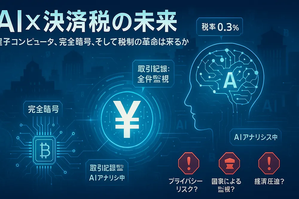 AI時代の税制改革：青山繁晴氏が提唱する決済税構想とは？そして私たちの暮らしはどう変わるのか。